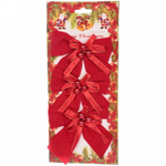 Бант на ёлку «Праздничный день» 11*12 см (набор 3 шт)