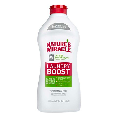 Natures Miracle Уничтожитель запахов и пятен при стирке 946 мл Laundry Boost Stain & Odor Additive