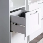 Сириус Стеллаж 2 ящика 390х350х1900 Белый