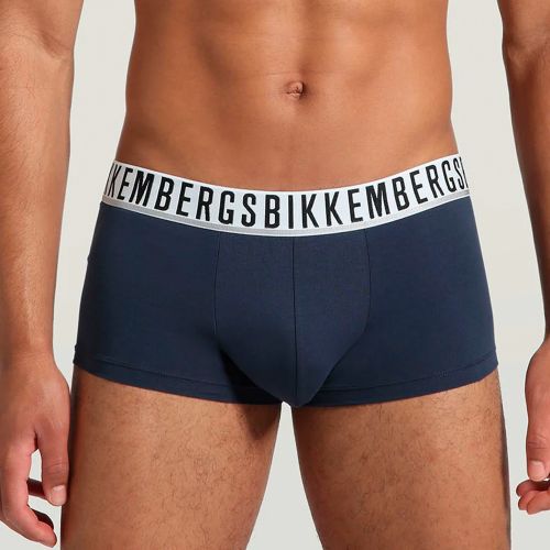 Мужские трусы боксеры (белый, темно-синий, черный) набор 3в1 Bikkembergs ESSENTIAL BKK1UTR01TR