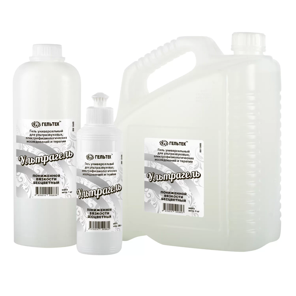 Гель для УЗИ Ультрагель пониженной вязкости бесцветный 1 кг