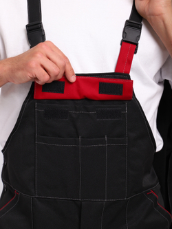 Полу Комбинезон рабочий Гигант на лямках черный молния