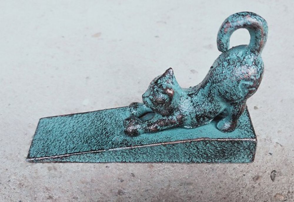 Iron Garden Дверной упор "Кошка потягивающаяся"