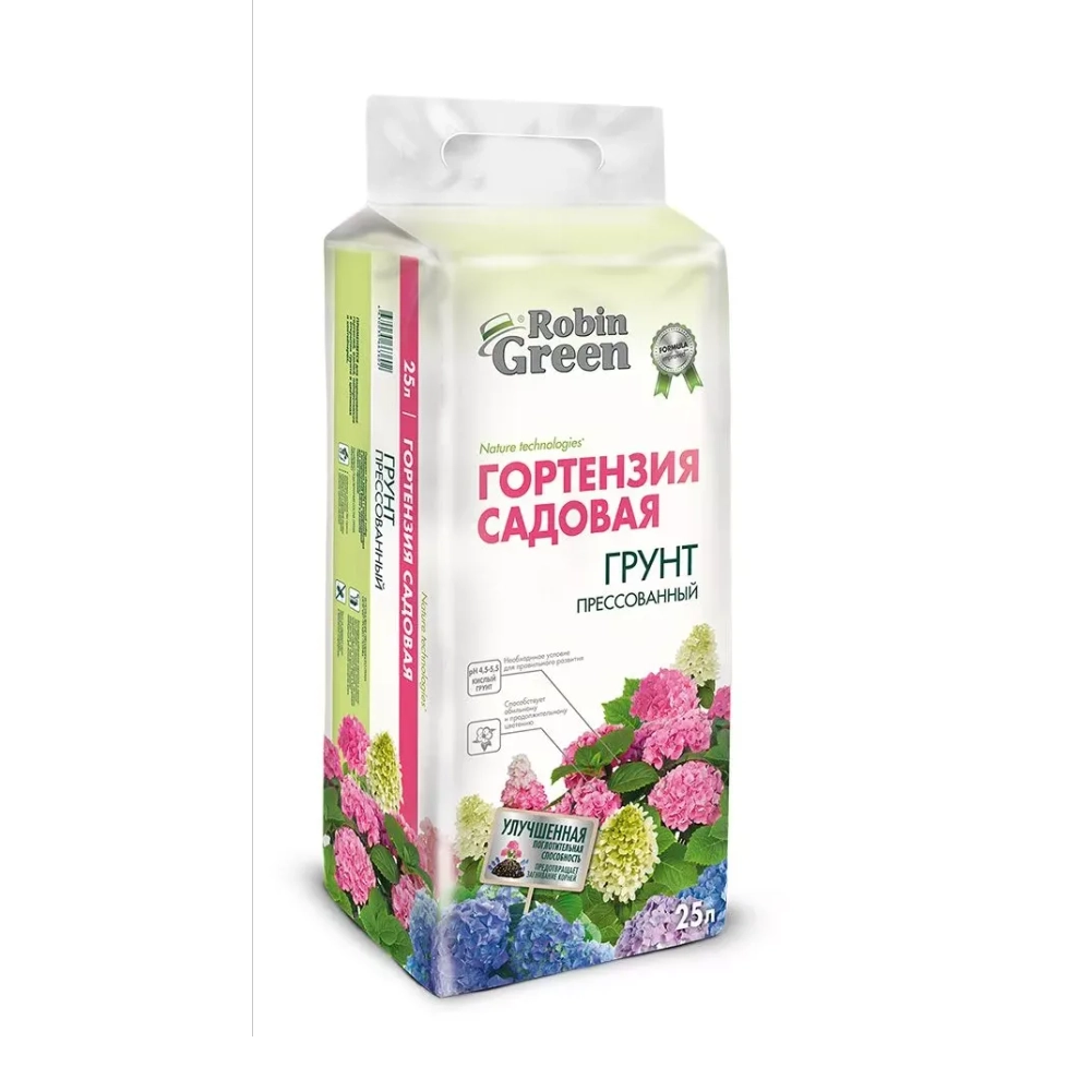 Грунт для гортензий прессованный (Robin Green)