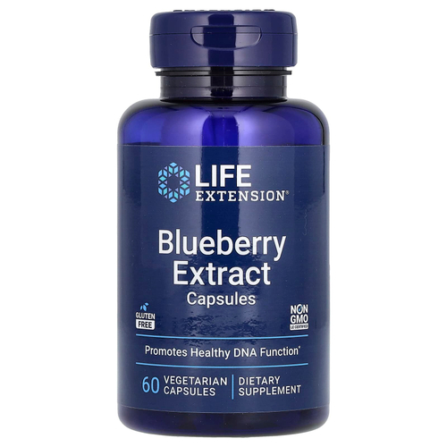 Life Extension, Капсулы с экстрактом голубики, 60 вегетарианских капсул