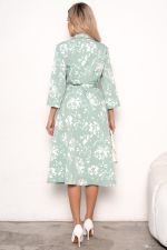 Платье Марта (мята/белый)-52р-р Р11-1189/8 Nikol