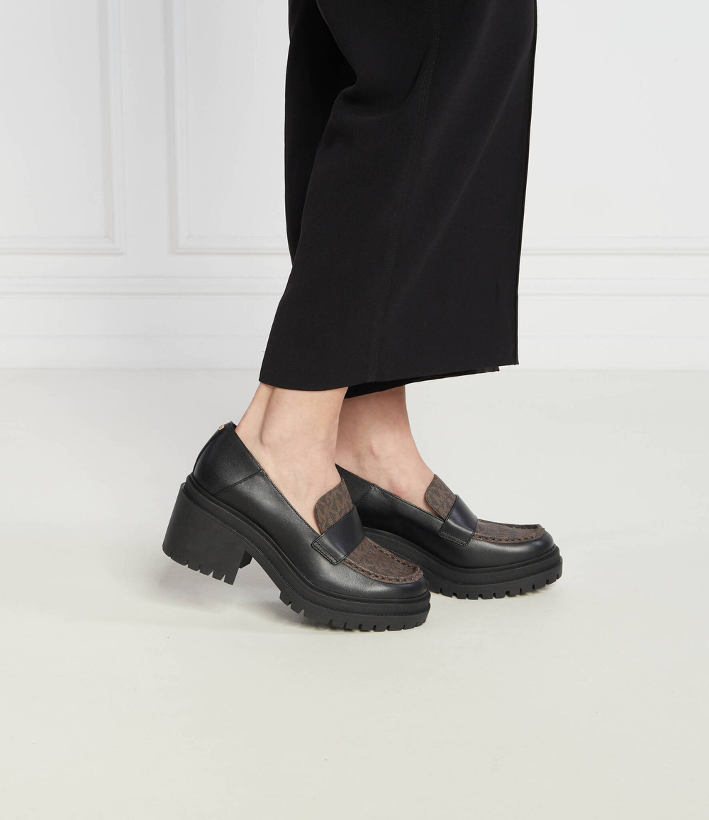 Кожаные мокасины Michael Kors - коричневый(40F3RCMP1B)