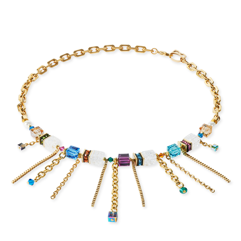 Колье Coeur de Lion Multicolour Gold 3020/10-1516