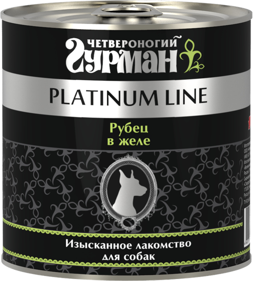 Четвероногий Гурман Platinum Line для собак Рубец говяжий в желе