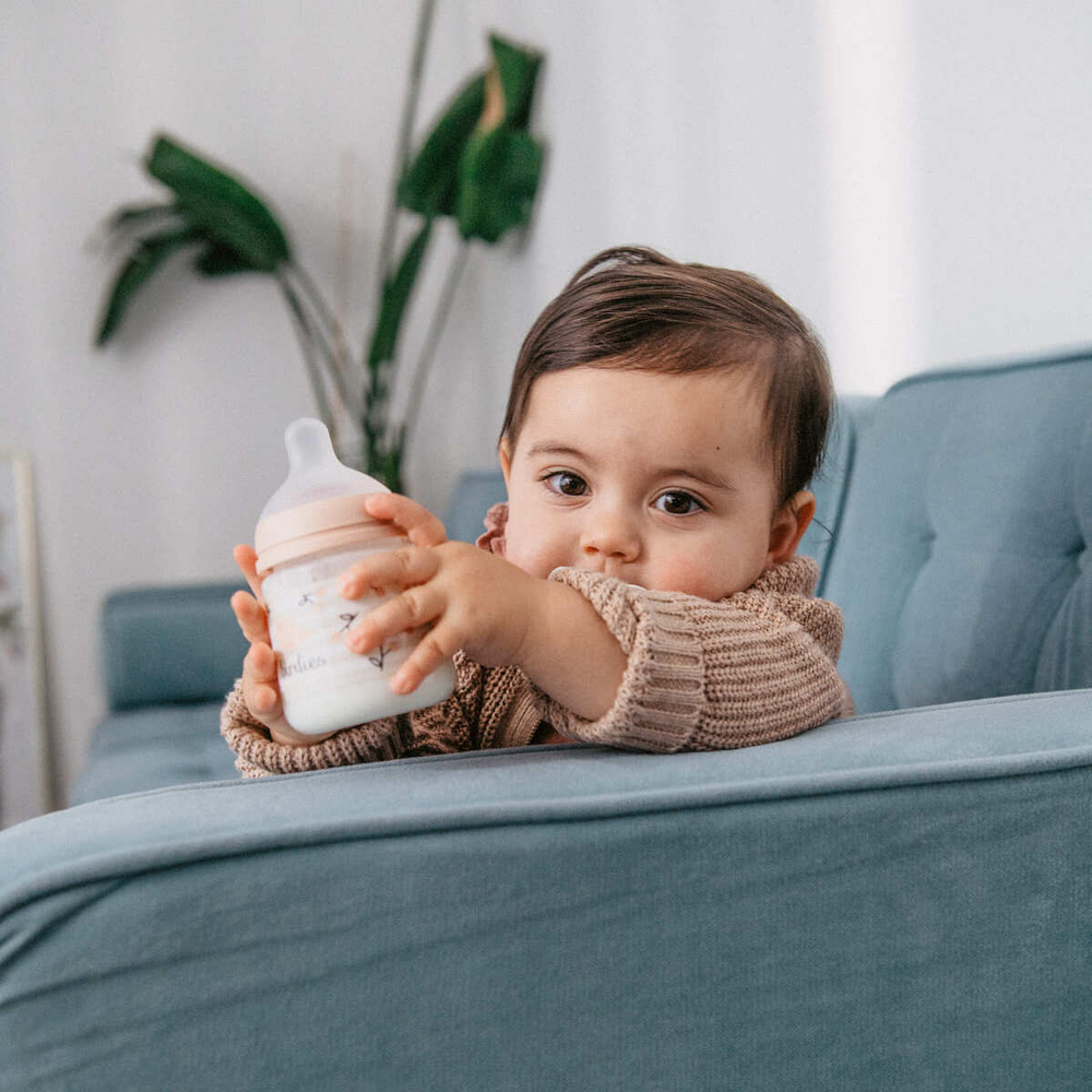 Бутылочка для кормления Suavinex Birdies 150 мл розовая, 0 мес+