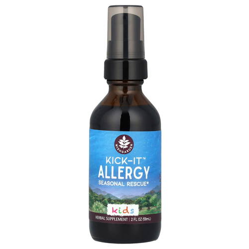 WishGarden Herbs, Для детей, сезонное средство от аллергии Kick-It ™, 59 мл (2 жидк. унц.)