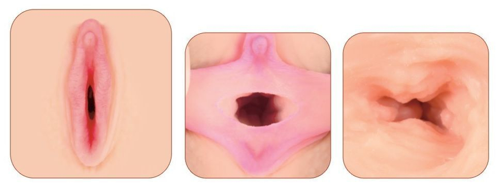 Телесный реалистичный мастурбатор-вагина Elegance.007 (Цвет: телесный)