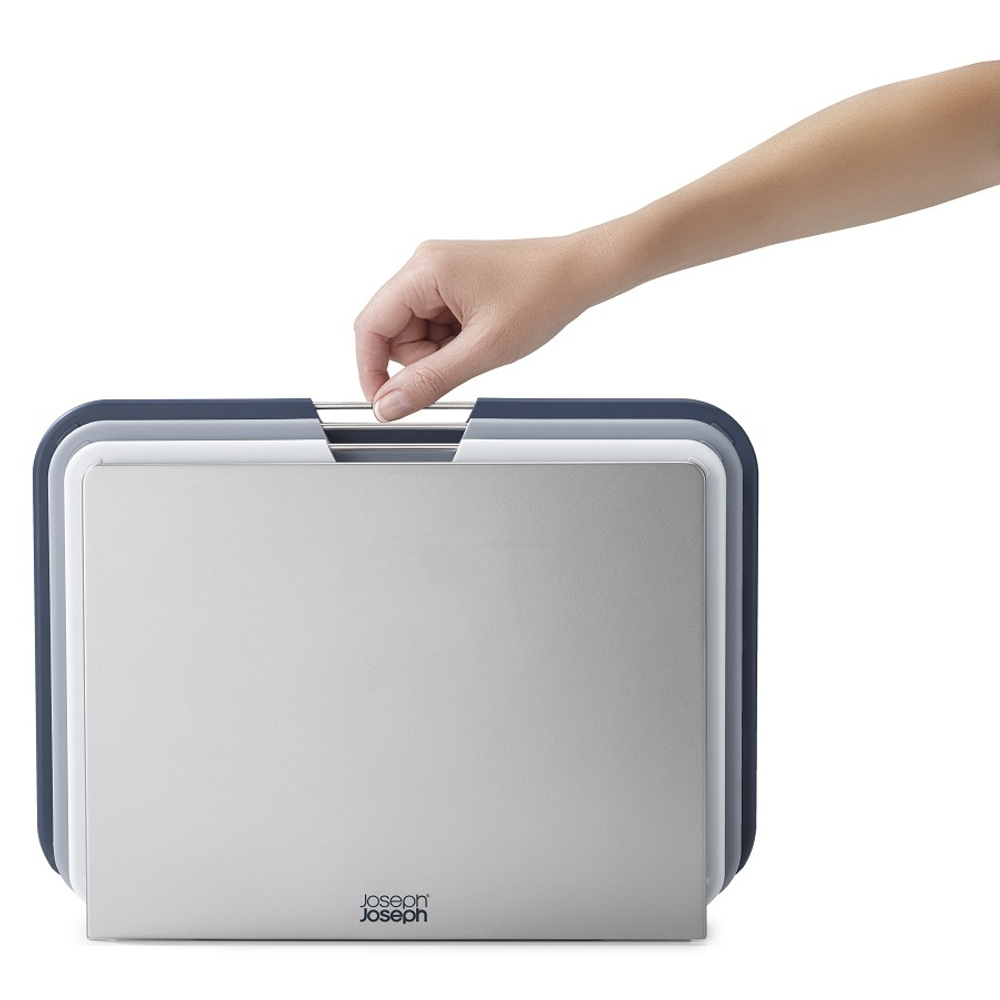 Набор из 3 разделочных досок Nest Large серый Joseph Joseph