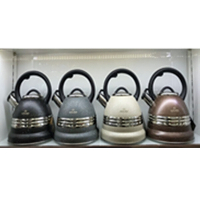 Чайник из нержавеющей стали 3,5л «Грация» со свистком, шоколад