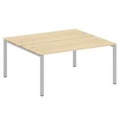 Metal System Рабочая станция на П-образном м/к БП.РАС-СП-2.4 Акация Лорка/Металл Серый 1600*1475*750