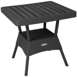 Стол квадратный RATTAN Ola Dom антрацит 755х745мм