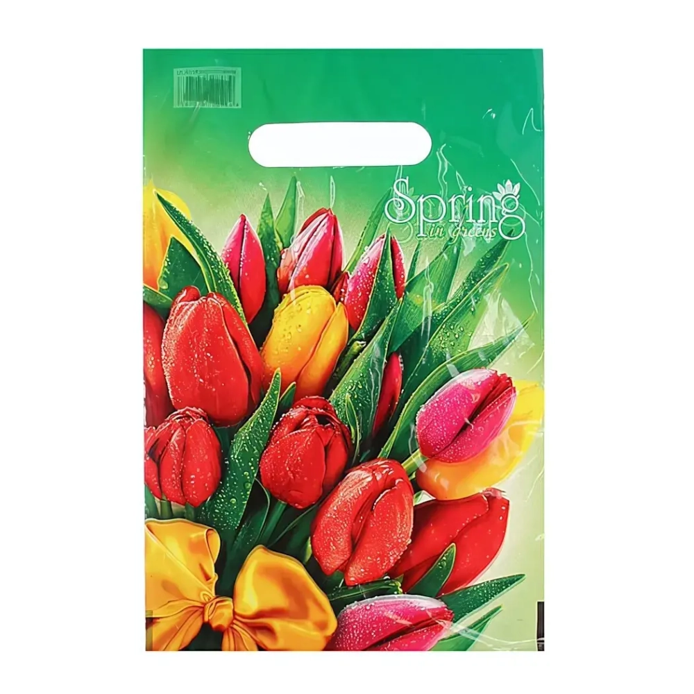 Пакет с вырубной неус ручкой 20х30 (30) - Интерпак (Весна) ВНР21020