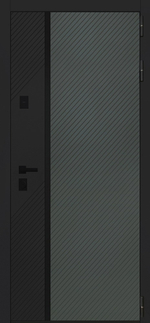 Стальная дверь "Форт" с зеркалом