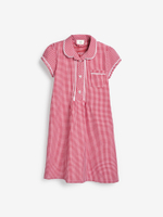 Платье школьное для девочки Next 877-215, Красный, Белый