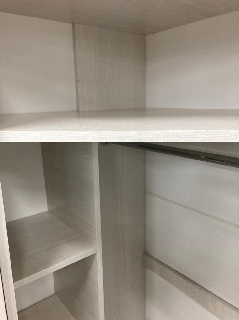 Шкаф угловой Белла ясень белый