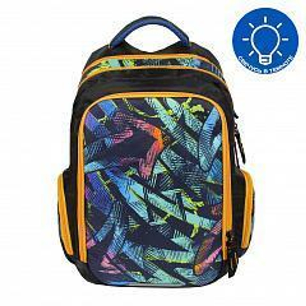 Рюкзак школьный Тайлер "Граффити" 30*44*14 см. 2 отд., 1 карман, боковые карманы на молнии (Luris)