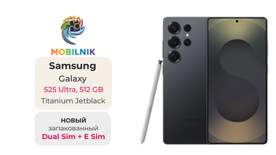 Samsung Galaxy S25 Ultra 12/512 ГБ Угольно-чёрный Титан