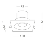 Светильник встраиваемый LED 10W 4000K