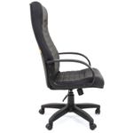 Кресло руководителя Chairman 480 LT, PL, экокожа черная, механизм качания