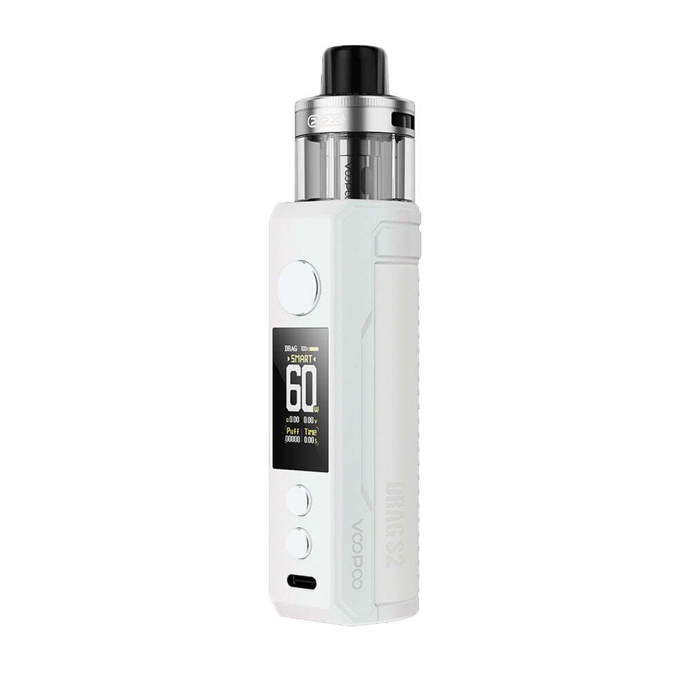 Набор Voopoo DRAG S2 Pod Kit - Pearl White Набор Voopoo DRAG S2 Pod Kit - Pearl White