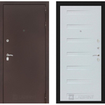 Дверь входная Лабиринт CLASSIC антик медный 14 - Дуб кантри белый металлическая