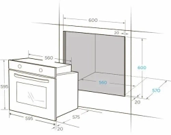 Электрический духовой шкаф Midea MO 78101 CGW
