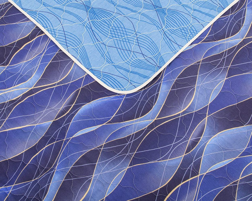 Покрывало на кровать, стеганое, поплин с размерами 215х220