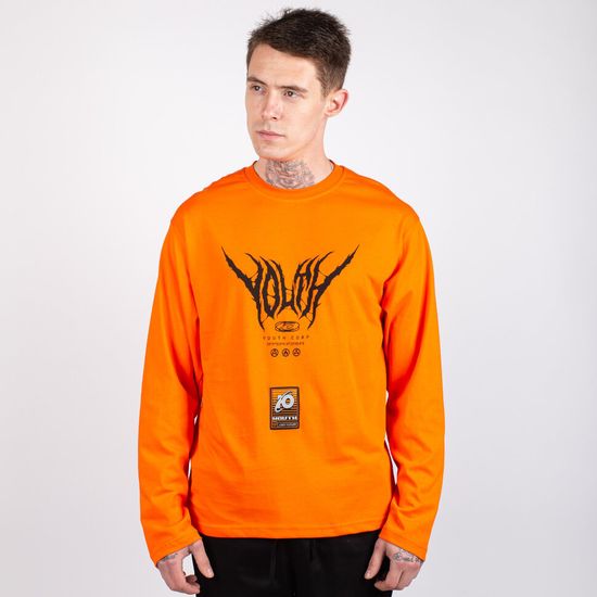 Лонгслив ЮНОСТЬ™ «Corp Death» Оранжевый