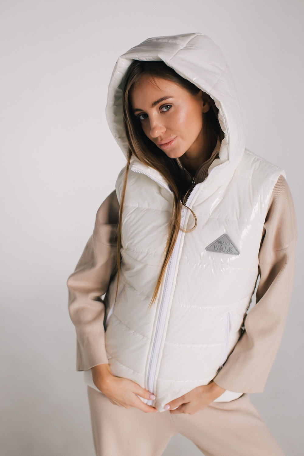 Жилет женский Молочный