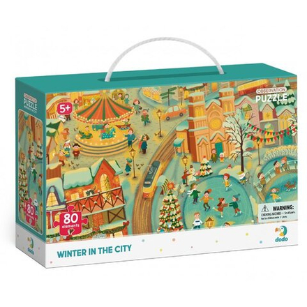 Додо - Пазл-наблюдатель Зима в городе 80 шт. 300352