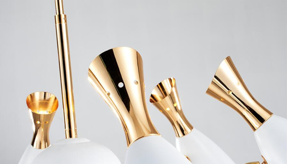 Ceiling design lamp  Duke by Delightfull (12 lampshades,  White)