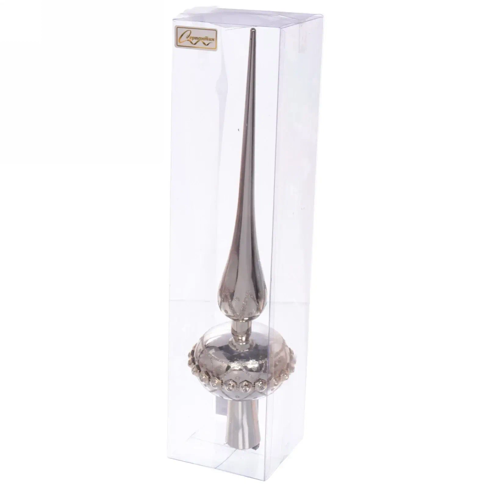 Верхушка на ёлку SHINE «Fancy beads» 35 см, light champagne