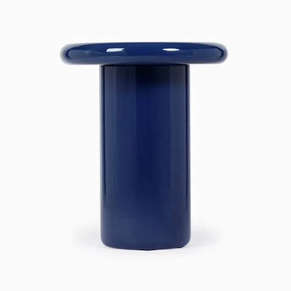 Кофейный стол Stewart Ø46х55 см, синий глянец