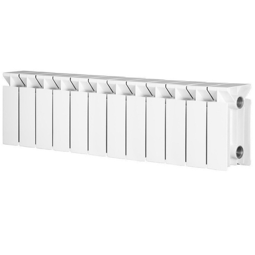 Радиатор биметаллический Radena CS 150 боковое подключение белый 12 секций