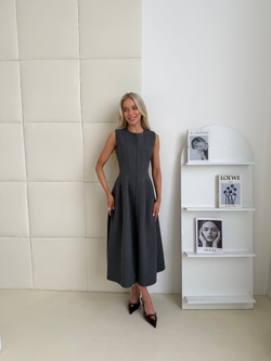 Сарафан Адель серый