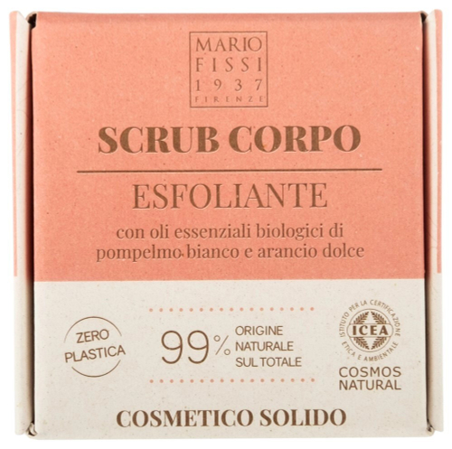 MARIO Fissi 1937 Твердое мыло-скраб для тела Энергия c маслами Белого Грейпфрута и Сладкого Апельсина, 50 гр (08375)