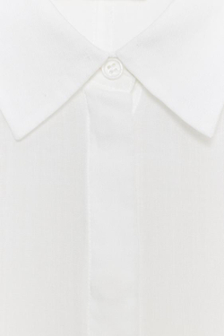 ZARA СТРУЯЩАЯСЯ РУБАШКА ОВЕРСАЙЗ — ZW COLLECTION, БЕЛЫЙ