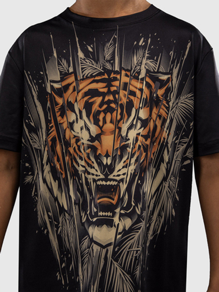 Футболка детская Venum Tiger Black/Neo Orange