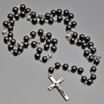 Мужские бусы с крестом "Rico la Cara" AMX001245