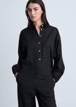 Прямые брюки в полоску