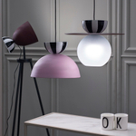 Светильник подвесной anniken, D31х24 см, черный/белый/лиловый