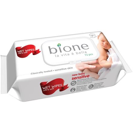 Влажные Салфетки Bione 72шт