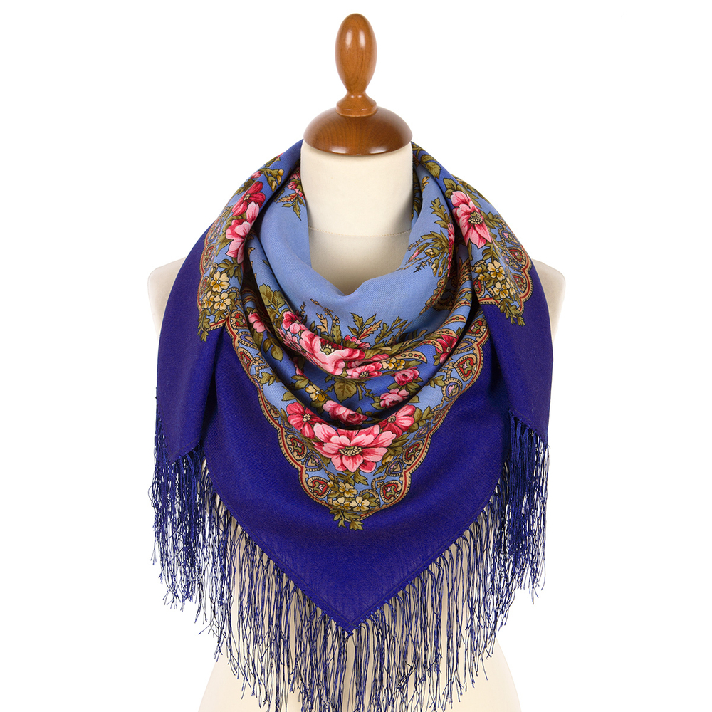 Павловопосадский платок Вечерняя заря 1264-14 (П)