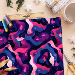 Ткань премиум шелк искусственный Армани абстрактный хор