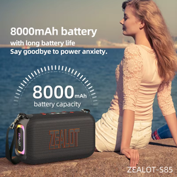 Bluetooth колонка ZEALOT S85, 50 Вт, 8000 мАч, хаки